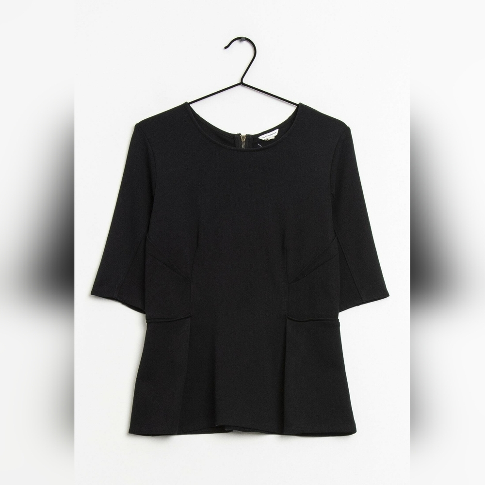 Club Monaco Black Peplum Top Size small - Picture 2 of 6